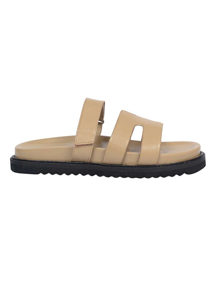 women solid slip on sandal - 22142762 - Standard Image - 3