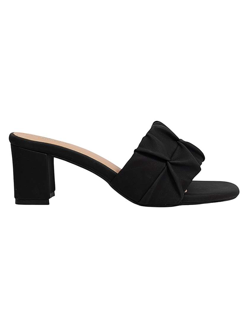 women black slip on sandal - 22142766 - Standard Image - 3