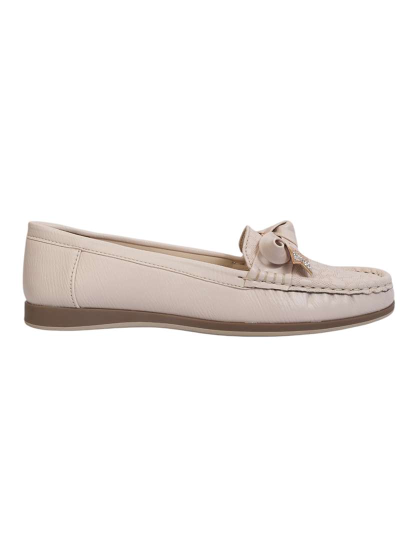 women beige slip on loafer - 22142770 - Standard Image - 3
