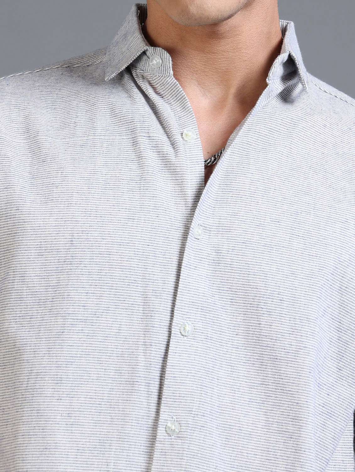 men striped short sleeve oversized casual shirt - 22142776 - Standard Image - 5