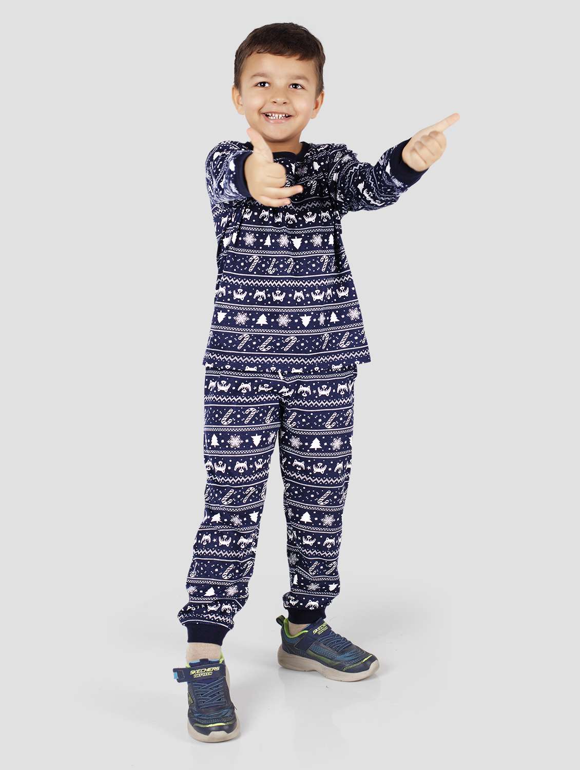 boys printed long sleeve co-ord set