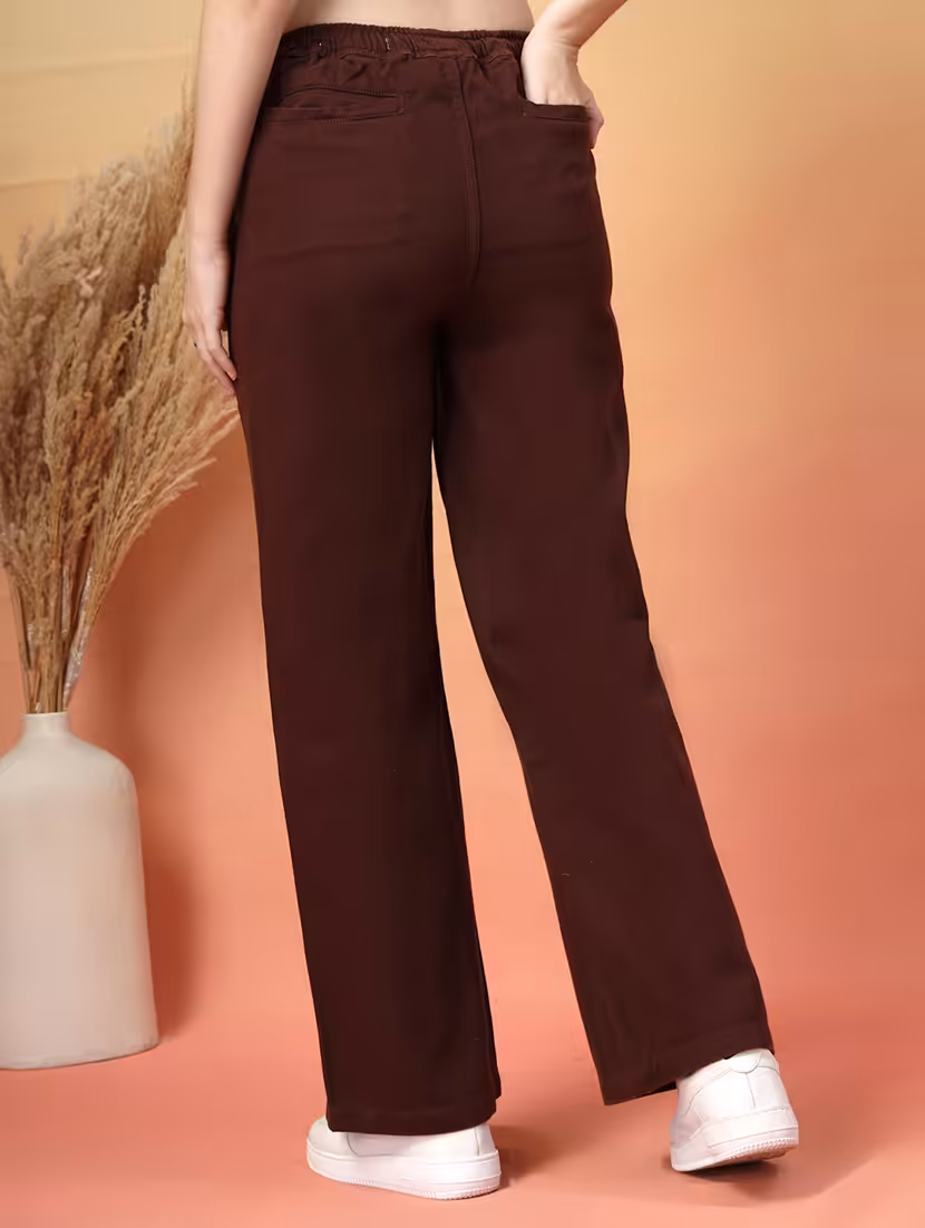 women solid mid rise wide leg jeans - 22142900 -  Standard Image - 3