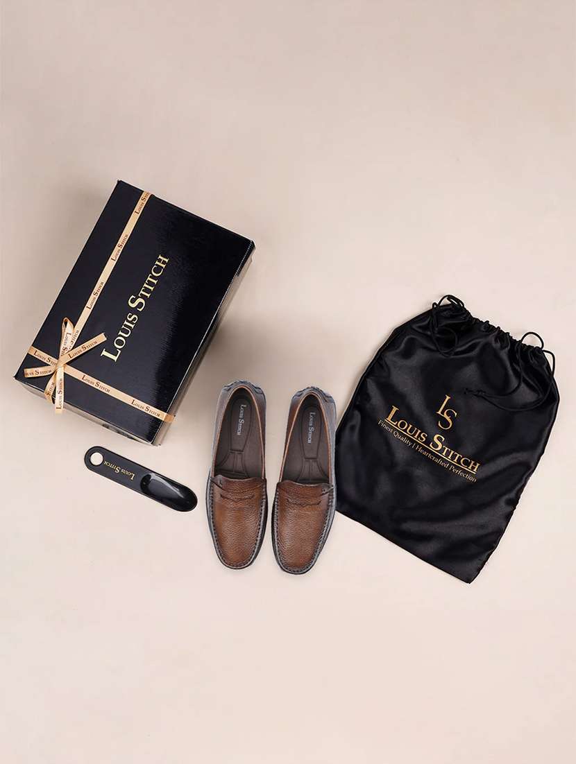 men brown slip on loafer - 22142904 -  Standard Image - 3