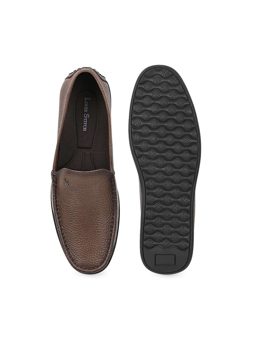 men tan slip on loafer - 22142907 -  Standard Image - 5