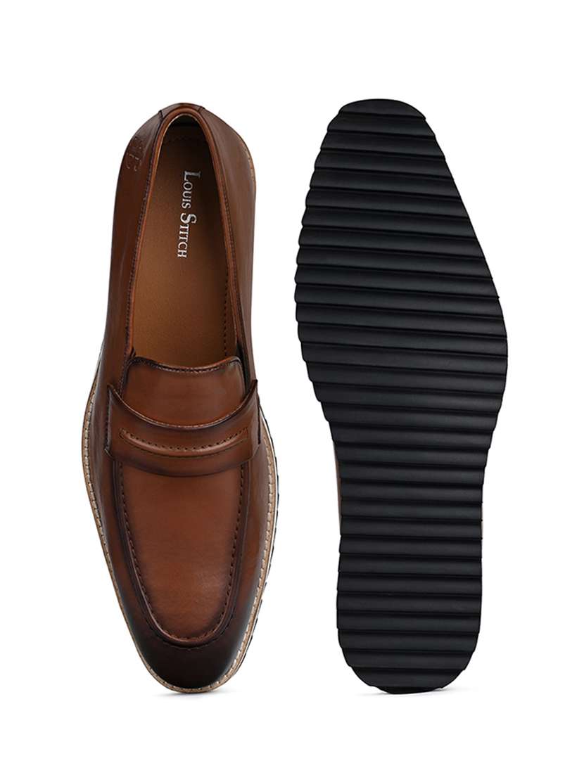 men tan slip on loafer - 22142910 -  Standard Image - 5