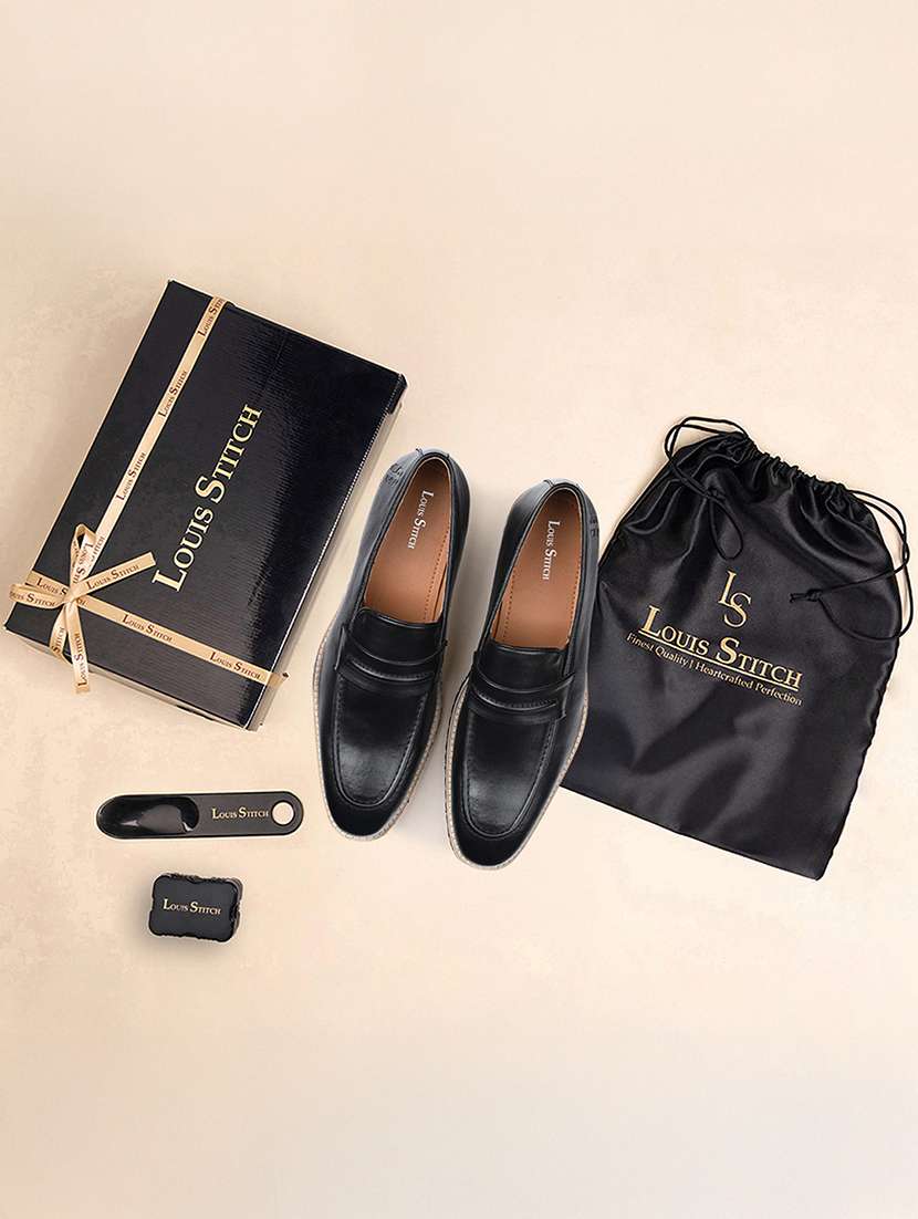 men black slip on loafer - 22142911 -  Standard Image - 3