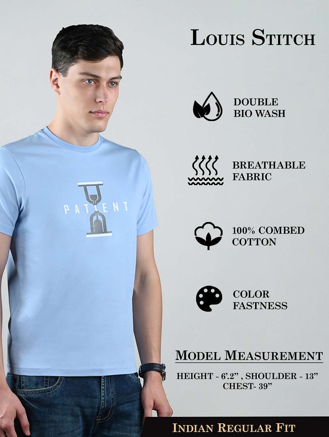 men printed short sleeve regular fit t-shirt - 22142949 -  Standard Image - 3