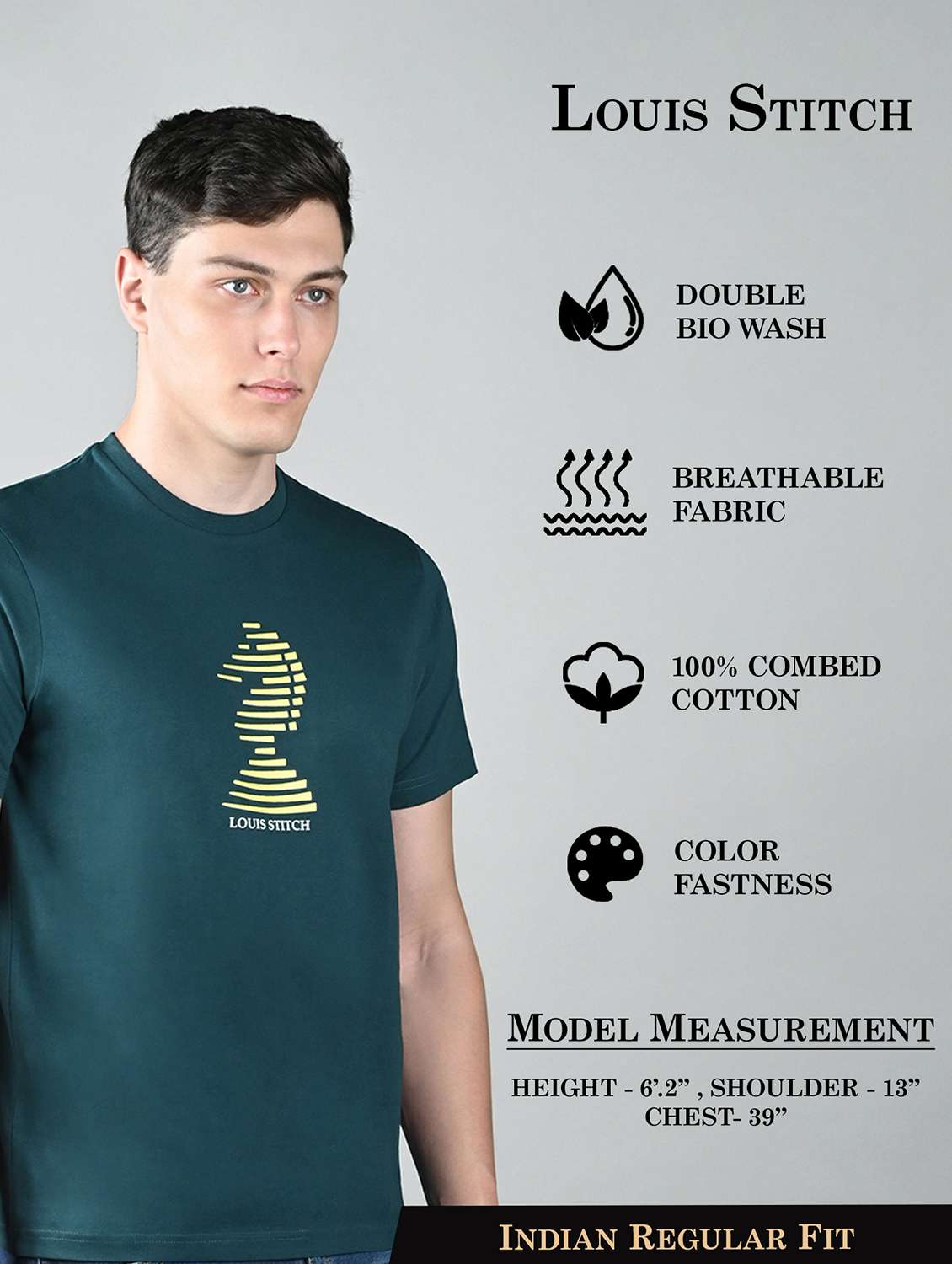 men printed short sleeve regular fit t-shirt - 22142952 -  Standard Image - 3