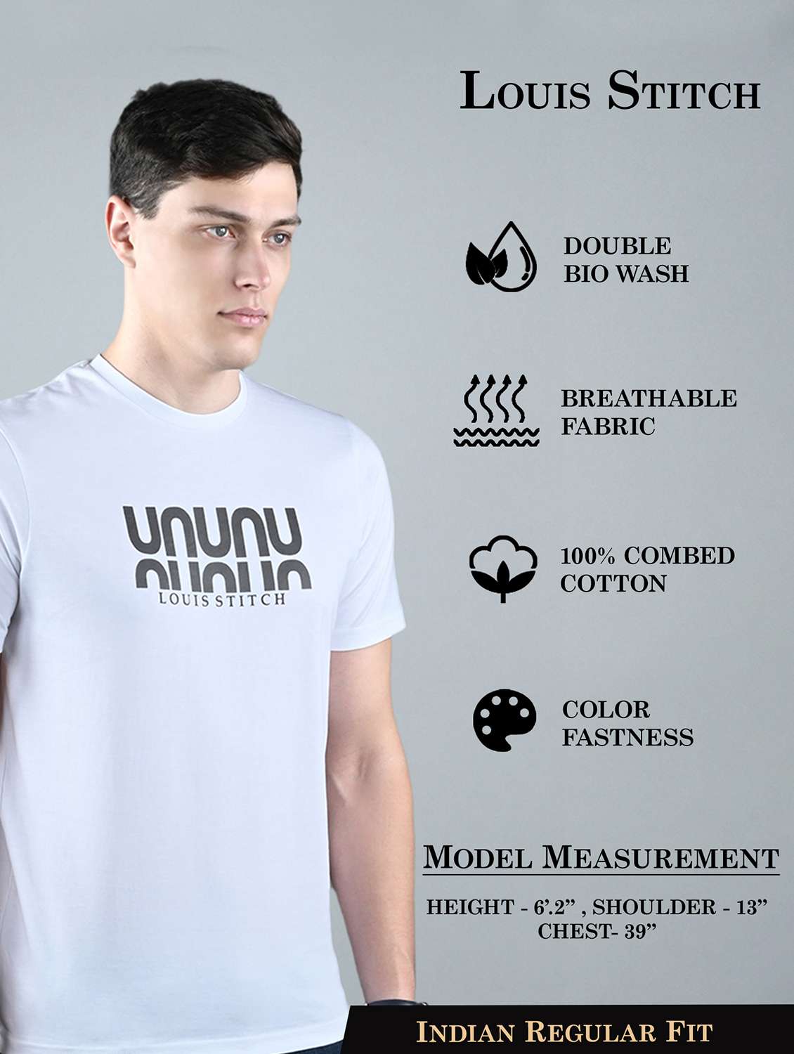 men printed short sleeve regular fit t-shirt - 22142954 - Standard Image - 3