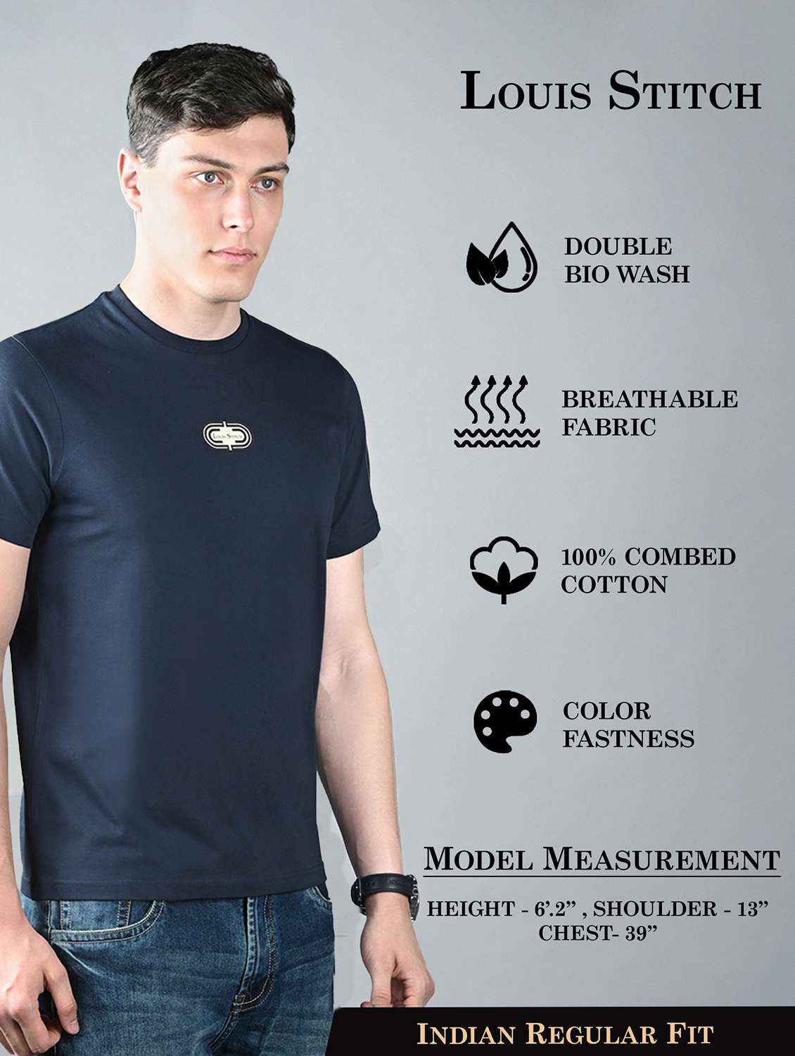 men printed short sleeve regular fit t-shirt - 22142957 -  Standard Image - 3