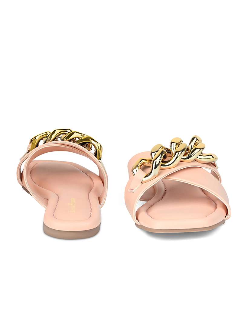 men peach slip on sandal - 22142960 -  Standard Image - 3