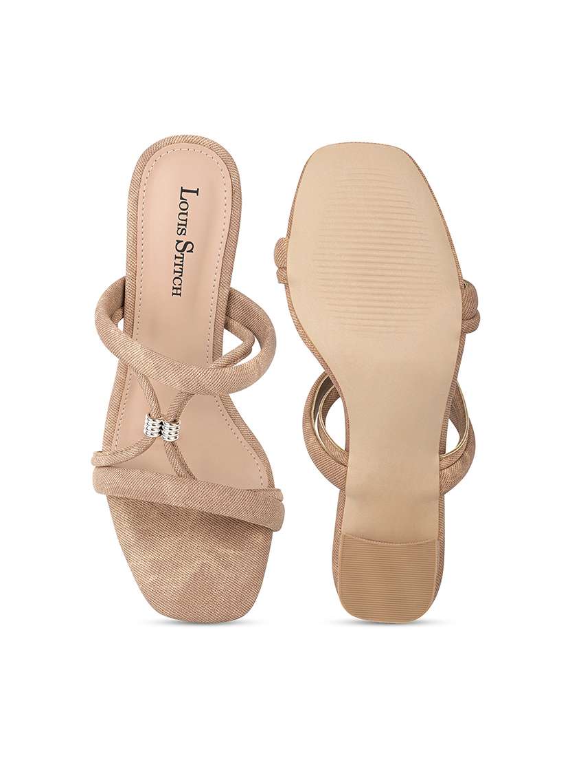 women beige slip on sandal - 22142965 -  Standard Image - 5