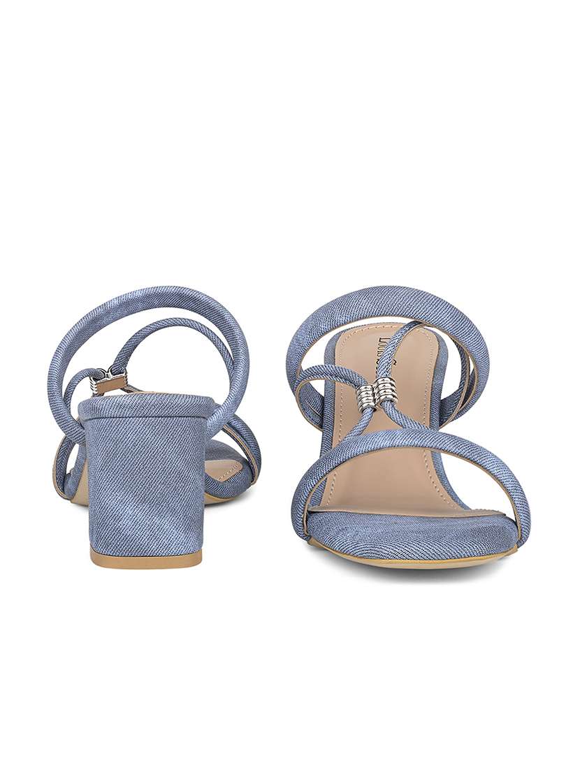 women blue slip on sandal - 22142966 -  Standard Image - 3