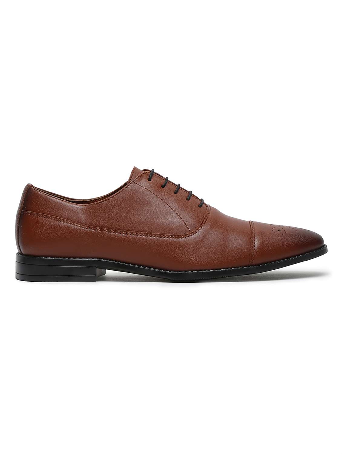 men tan lace-up oxford - 22143009 -  Standard Image - 3