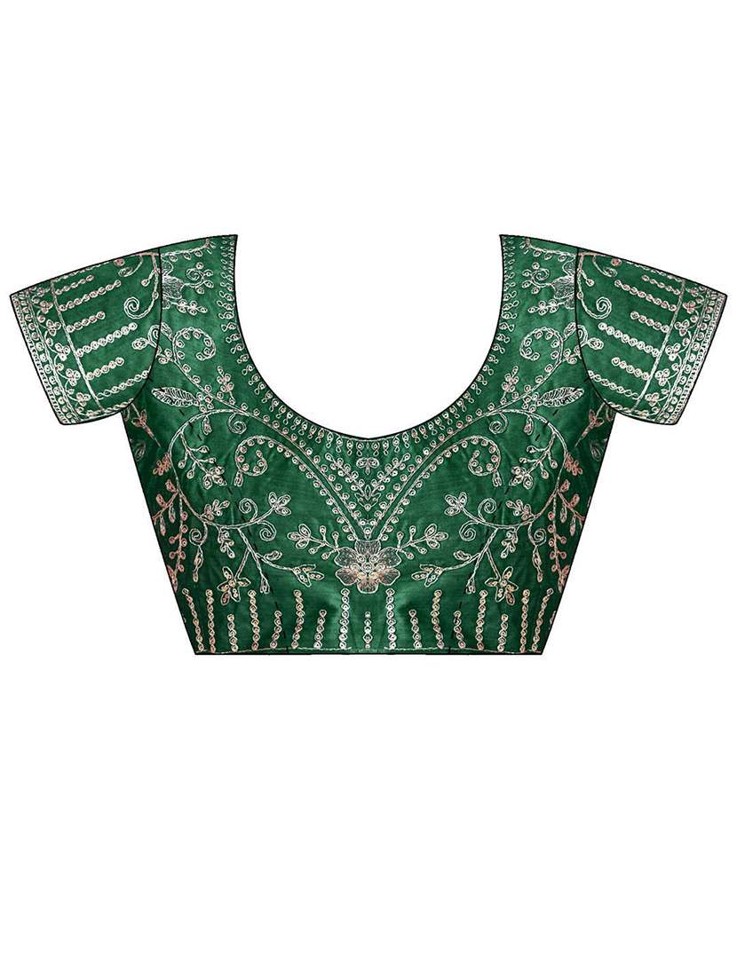 women bandhani printed saree with blouse - 22143160 -  Standard Image - 5