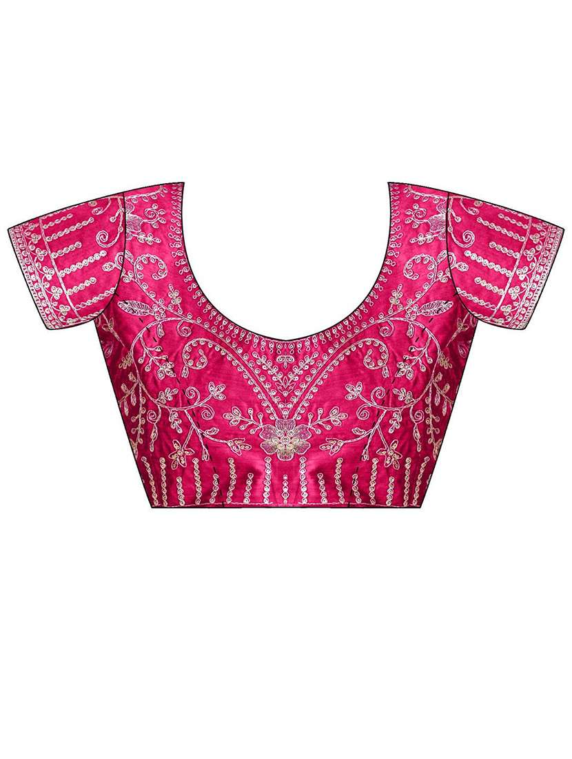 women bandhani printed saree with blouse - 22143164 -  Standard Image - 5