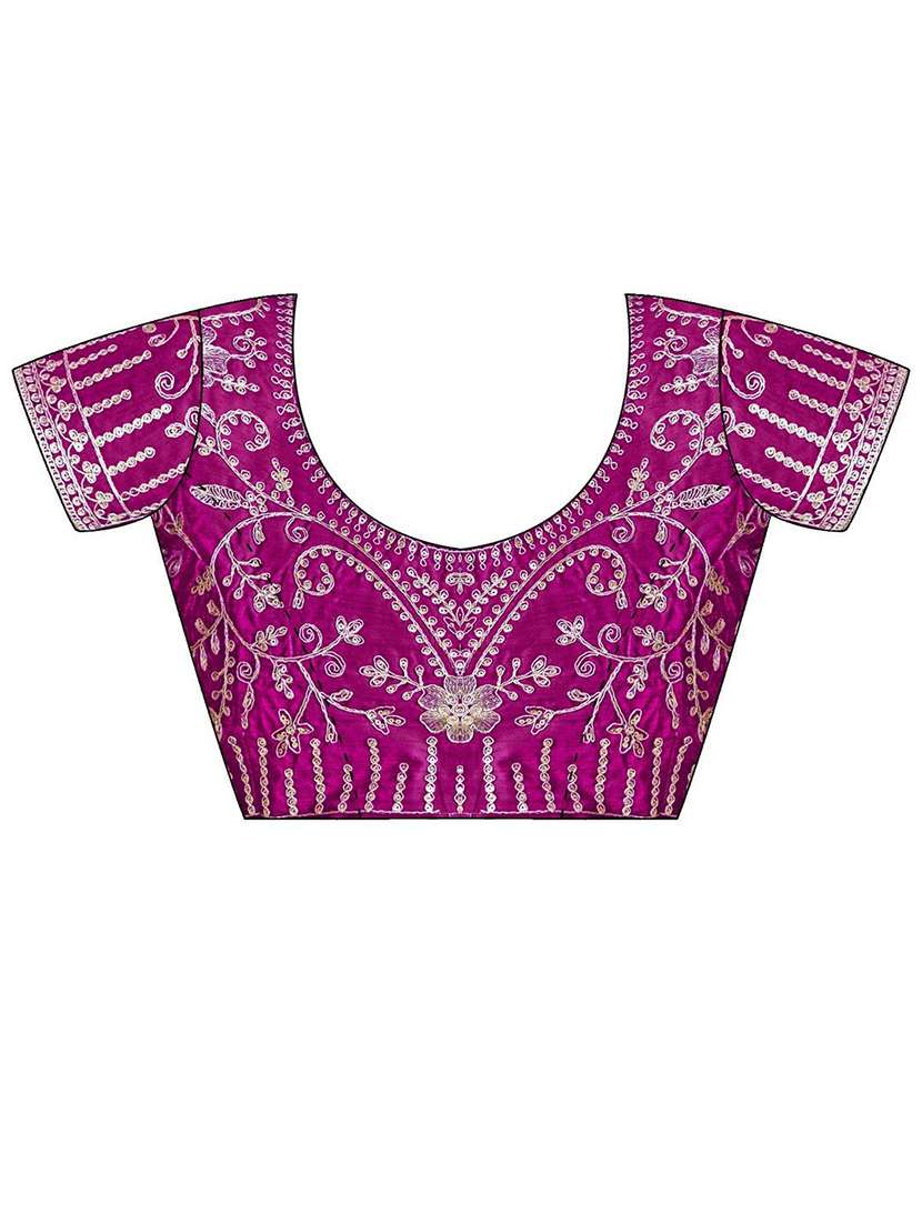 women bandhani printed saree with blouse - 22143167 -  Standard Image - 5