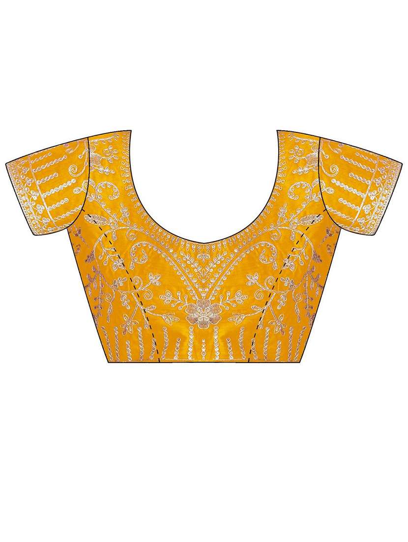 women bandhani printed saree with blouse - 22143168 -  Standard Image - 5