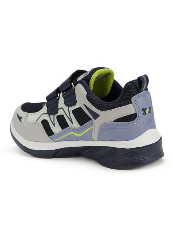 boys navy blue synthetic sneaker - 22143580 -  Standard Image - 3