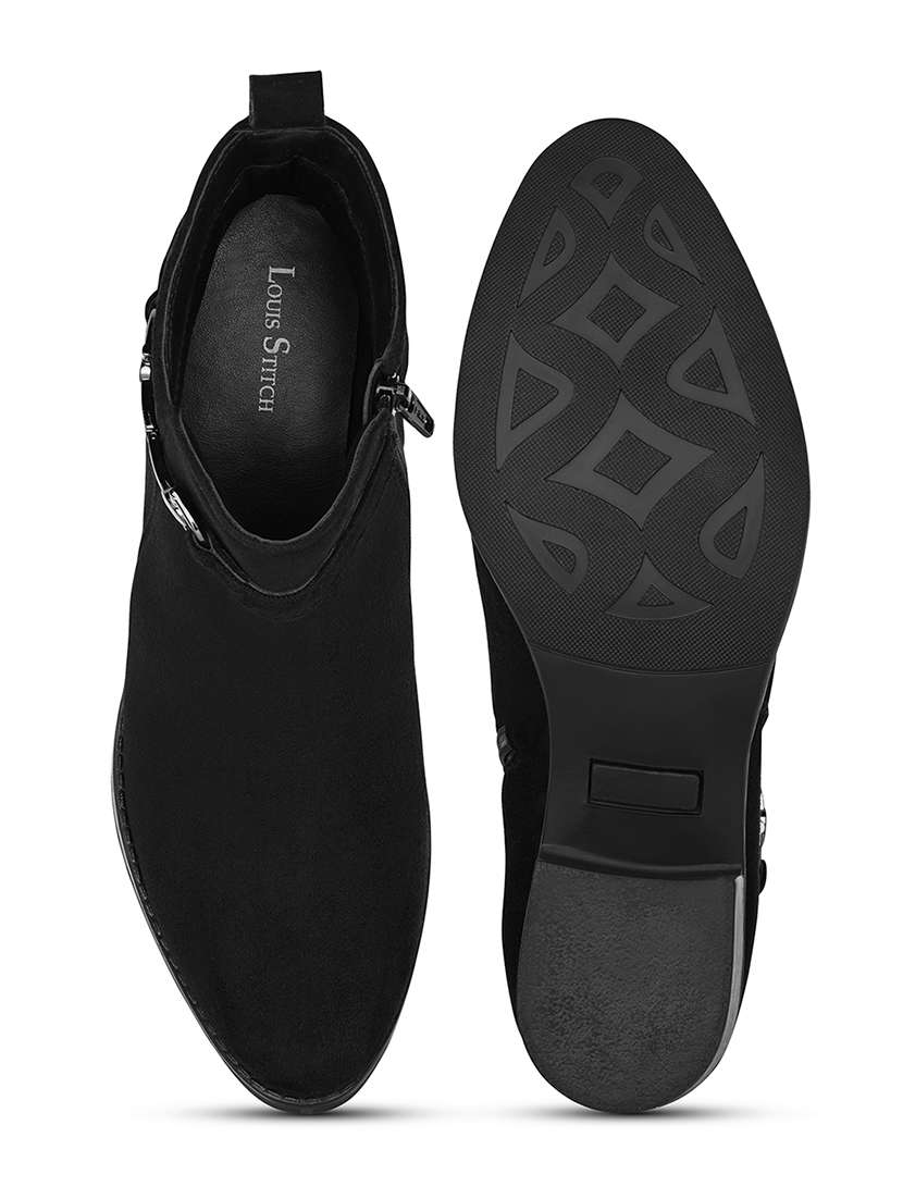 women solid slip on ankle s boot - 22143589 -  Standard Image - 5