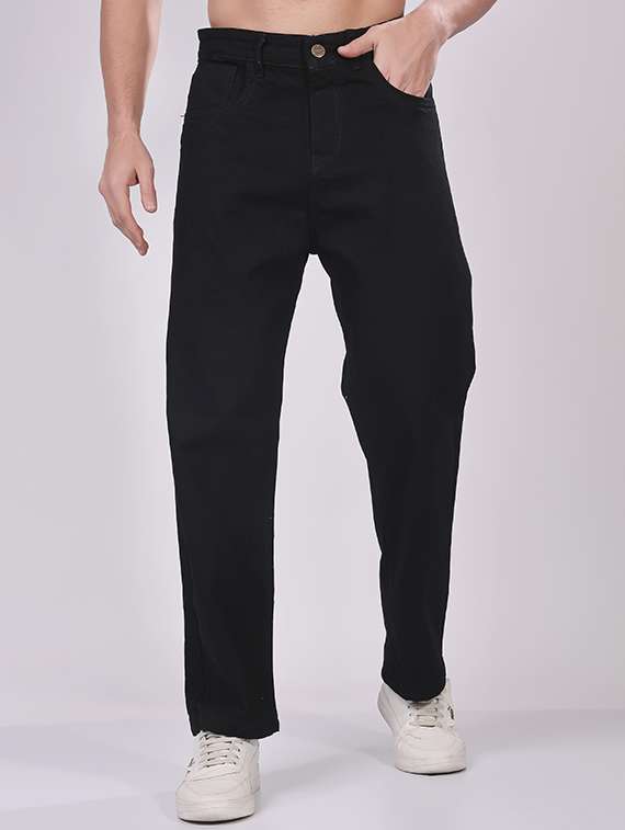 men plain mid rise full length jeans - 22143595 - Zoom Image - 0
