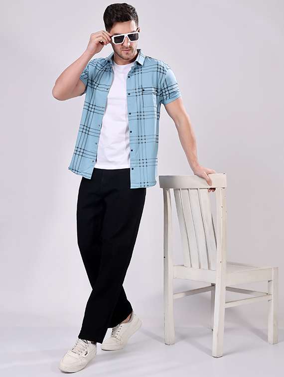 men plain mid rise full length jeans - 22143595 - Standard Image - 3