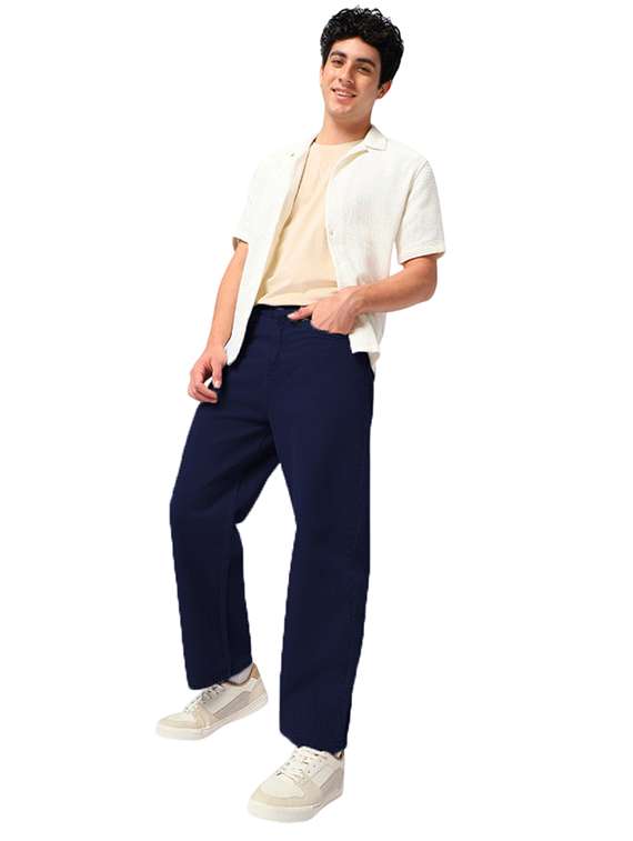 men plain mid rise full length jeans - 22143598 - Standard Image - 3