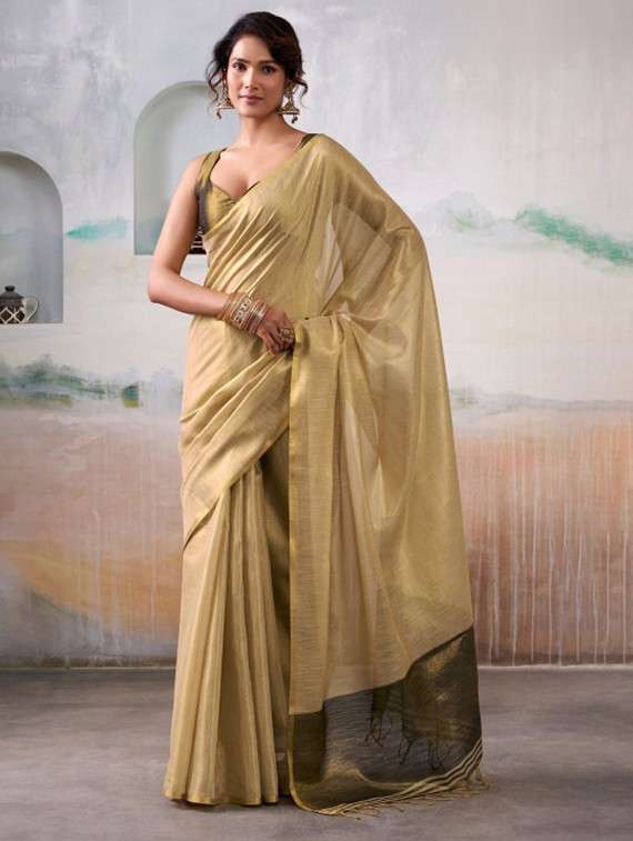 women solid plain saree with blouse