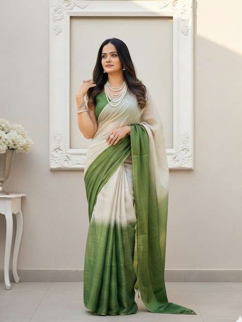 women ombre printed saree with blouse - 22143612 -  Standard Image - 0