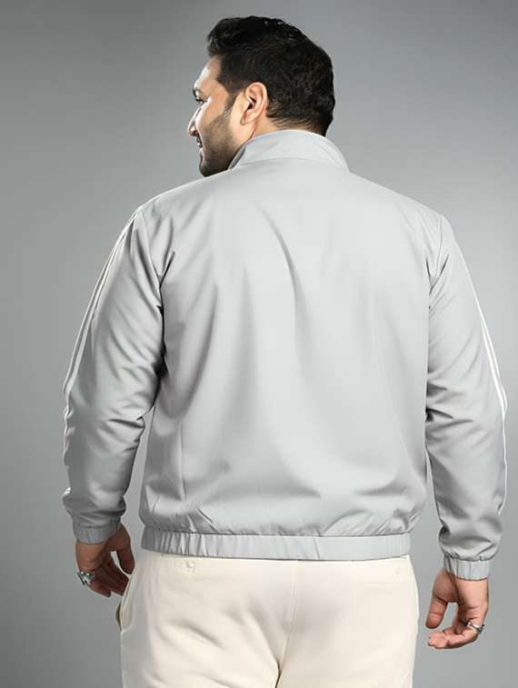 men taped long sleeve lightweight bomber jacket - 22143690 -  Standard Image - 3