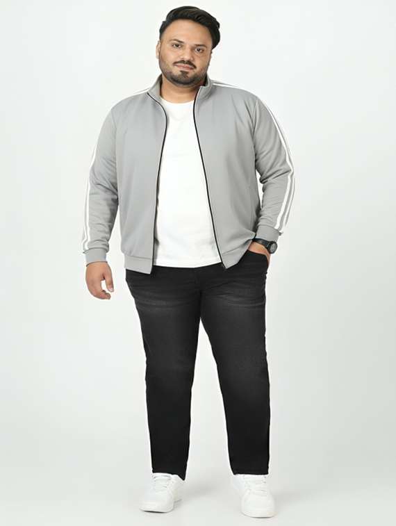 men taped long sleeve lightweight bomber jacket - 22143693 -  Standard Image - 3