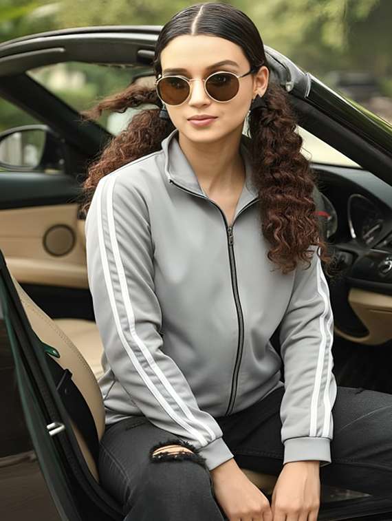 women solid long sleeve jacket - 22143698 -  Zoom Image - 0