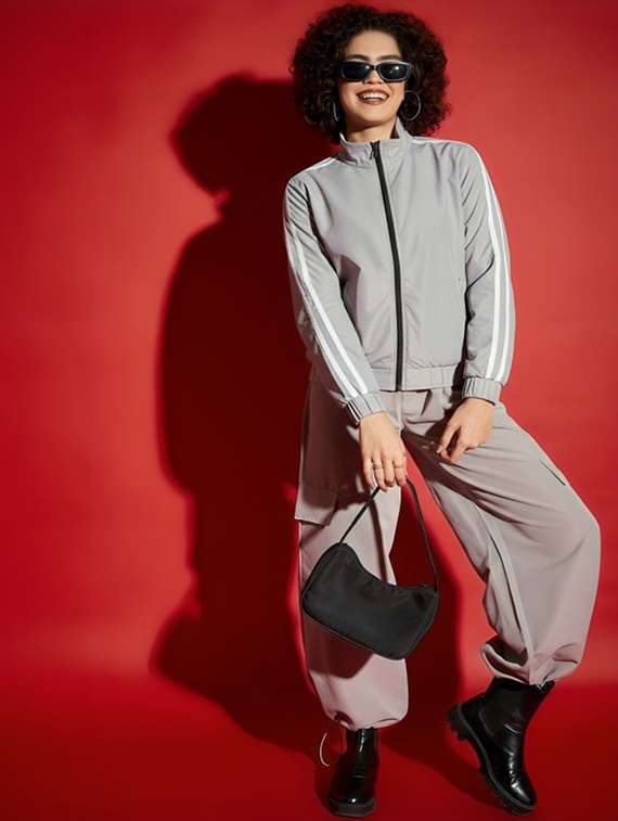 women solid long sleeve windcheater jacket - 22143702 -  Standard Image - 3