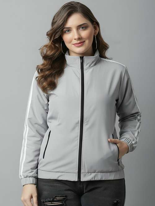 women solid long sleeve jacket - 22143714 -  Standard Image - 0