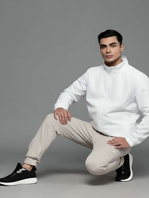men solid long sleeve lightweight bomber jacket - 22143740 -  Standard Image - 3