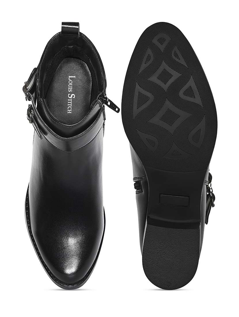 women solid slip on ankle s boot - 22143791 -  Standard Image - 5