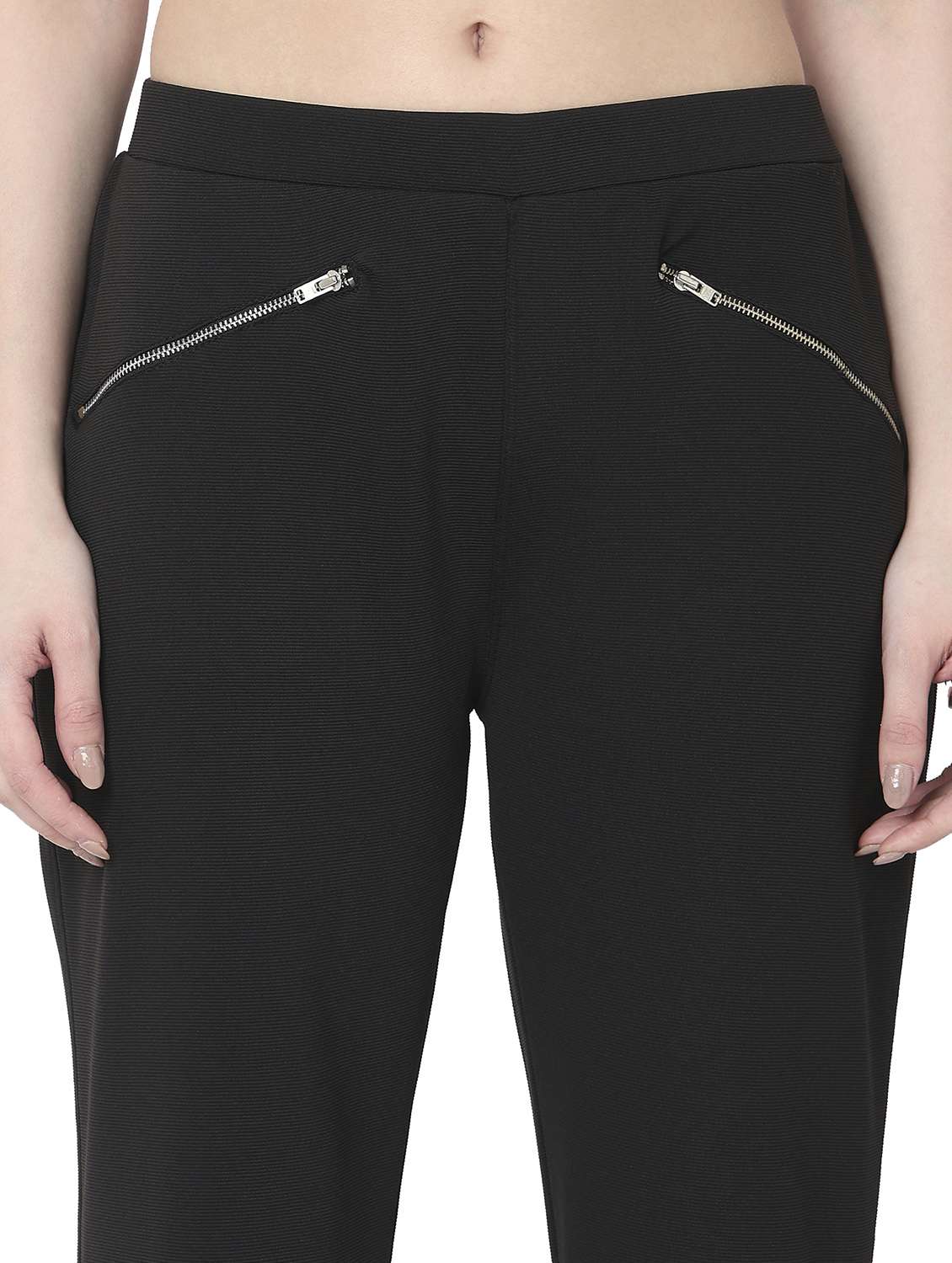 women solid mid rise bootcut trouser - 22143792 -  Standard Image - 5