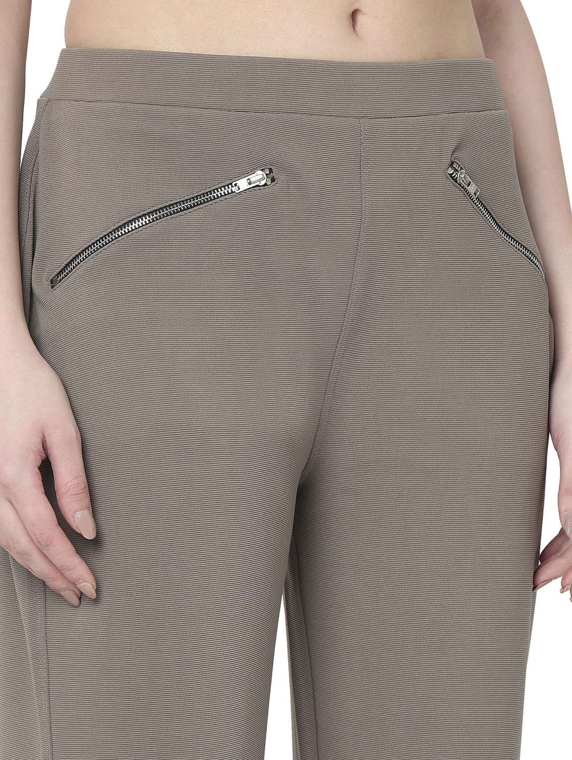 women solid mid rise bootcut trouser - 22143797 -  Standard Image - 5