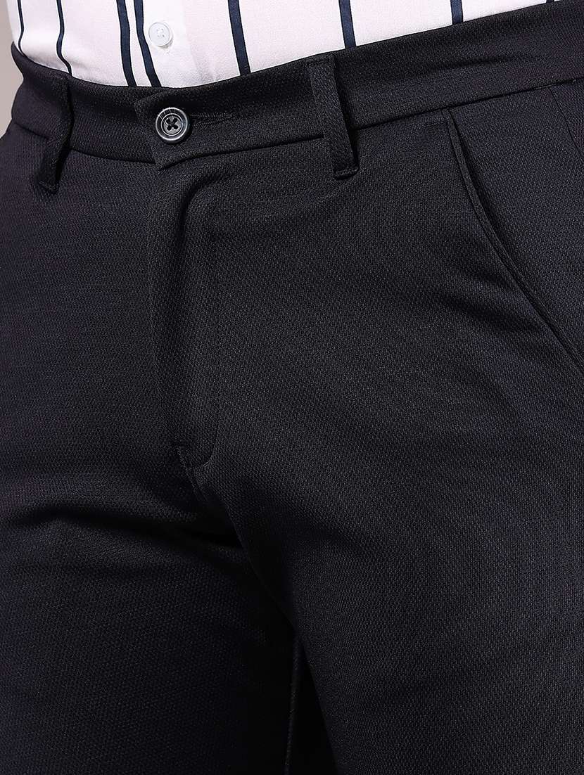 men solid mid rise chinos casual trouser - 22143825 -  Standard Image - 5