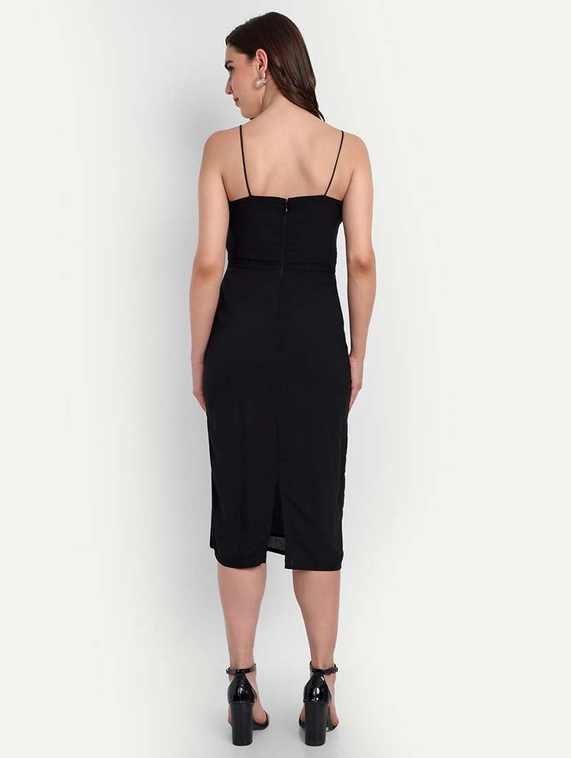 women embellished shoulder strap sheath dress - 22143961 - Standard Image - 3