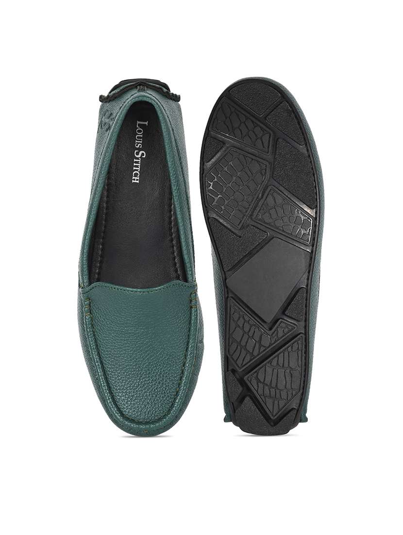 women green slip on loafer - 22143990 -  Standard Image - 5