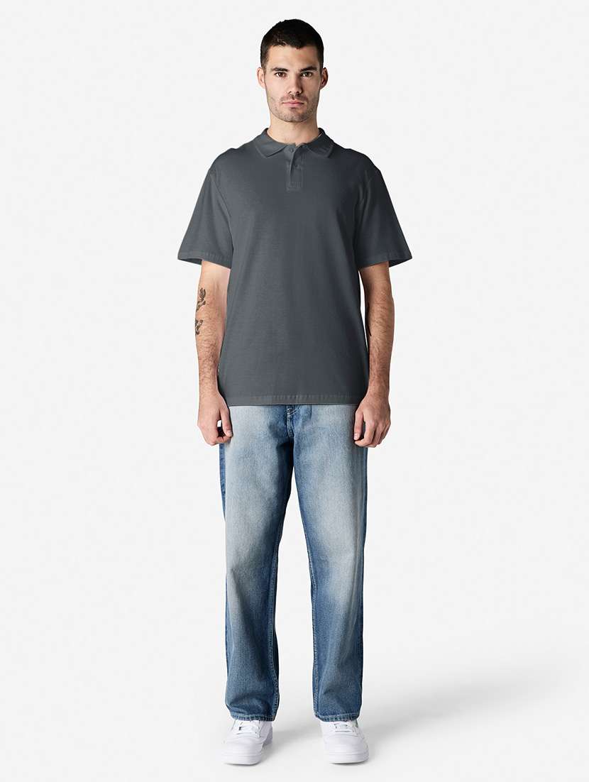 men solid short sleeve polo t-shirt - 22144044 -  Standard Image - 3