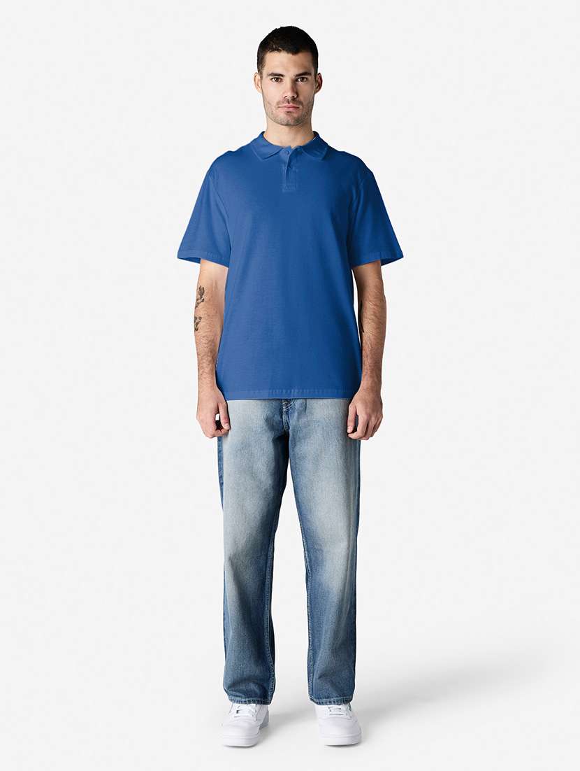 men solid short sleeve polo t-shirt - 22144046 -  Standard Image - 3