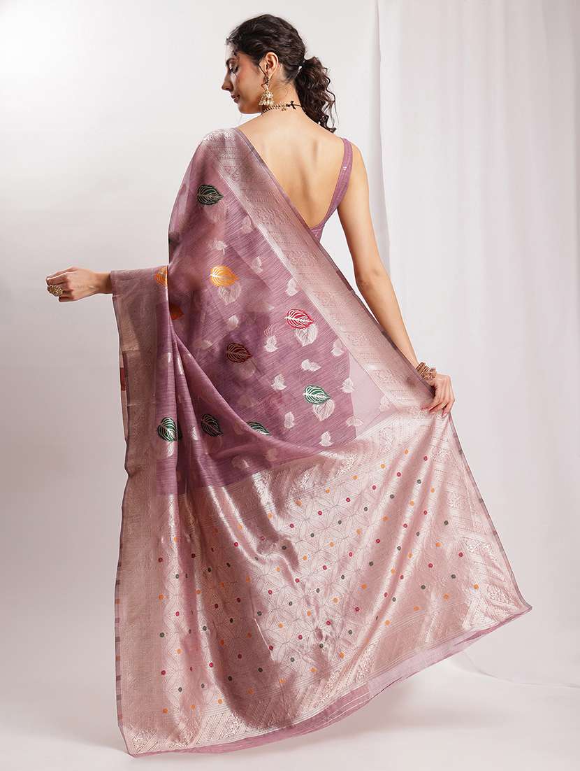 women self design bordered saree with blouse - 22144620 -  Standard Image - 5