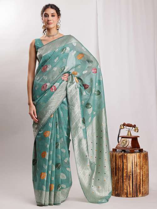 women self design bordered saree with blouse - 22144621 -  Standard Image - 0