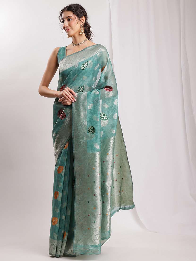 women self design bordered saree with blouse - 22144621 -  Standard Image - 3