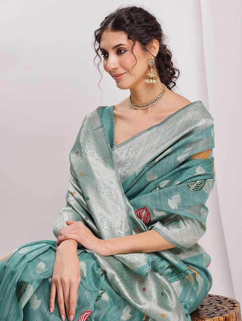 women self design bordered saree with blouse - 22144621 -  Standard Image - 5