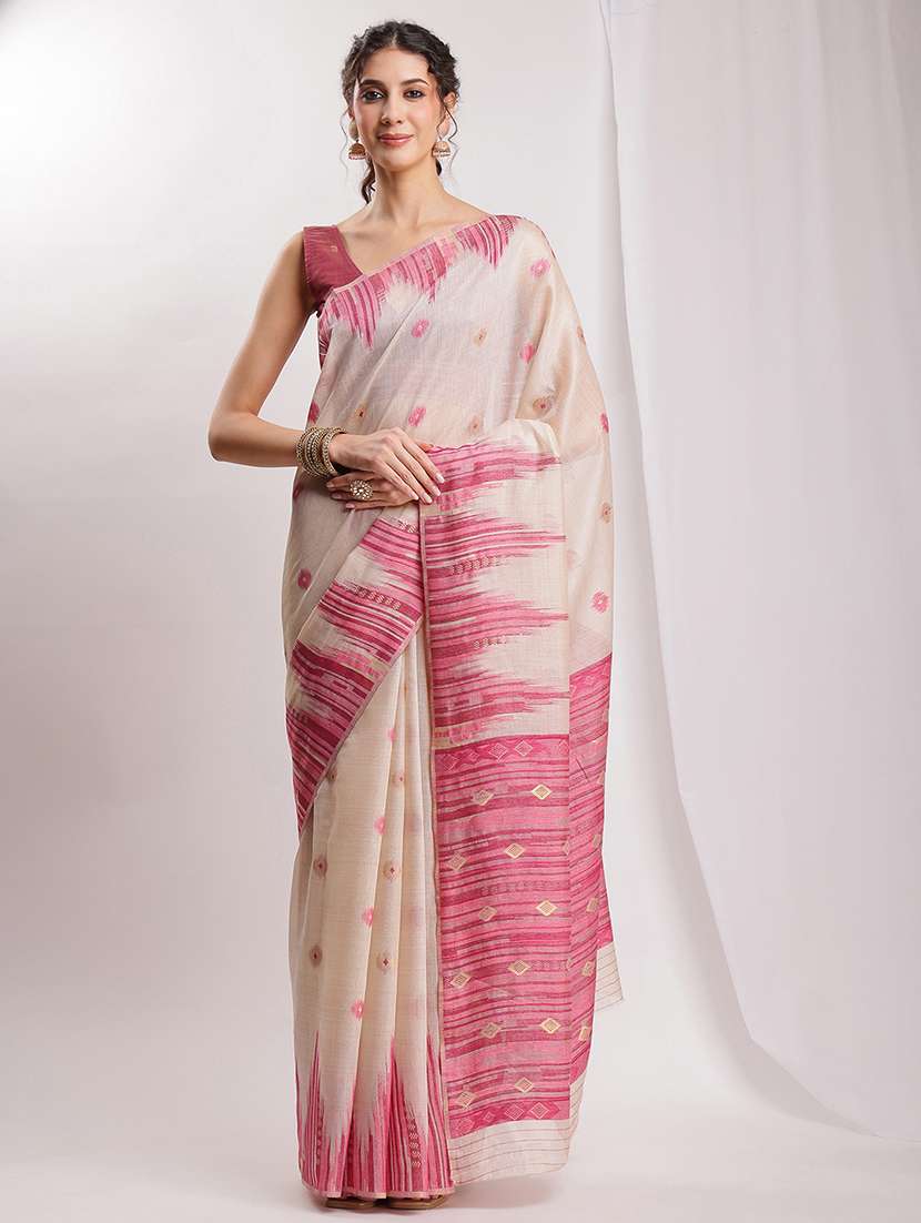 women self design bordered saree with blouse - 22144625 - Standard Image - 3