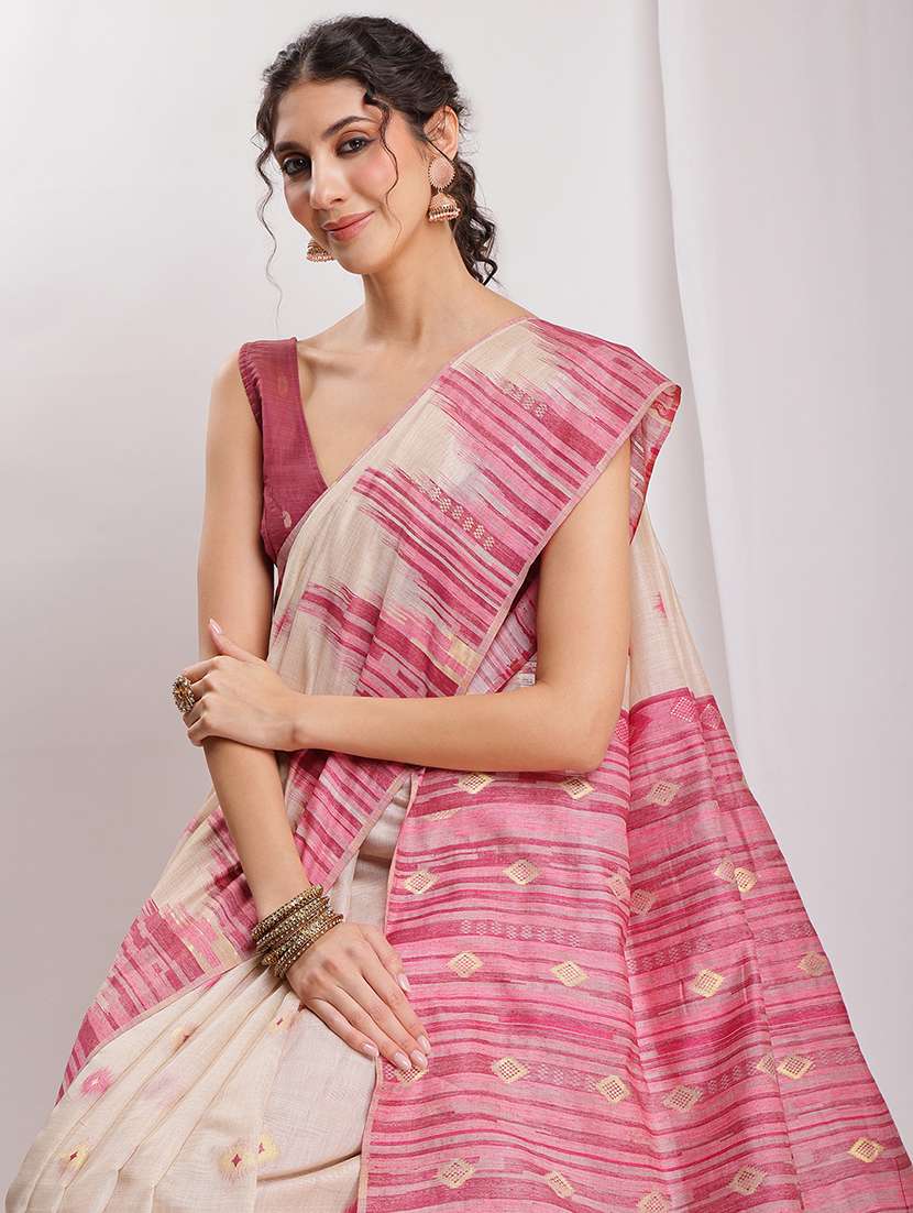 women self design bordered saree with blouse - 22144625 - Standard Image - 5