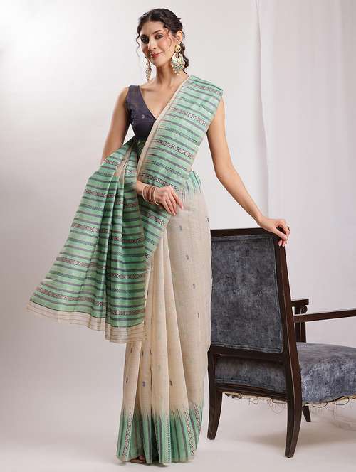 women self design bordered saree with blouse - 22144626 -  Standard Image - 0